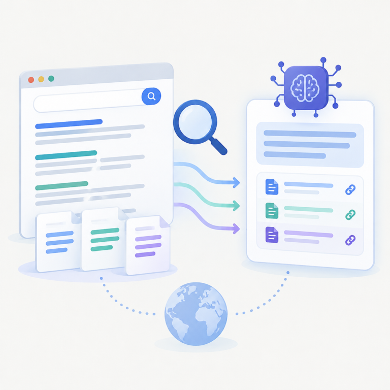 AI 생성 설명 이미지: GEO 세팅 해주는곳 AI SGAEO | 검색·색인과 AI 출처 인용 점검 범위